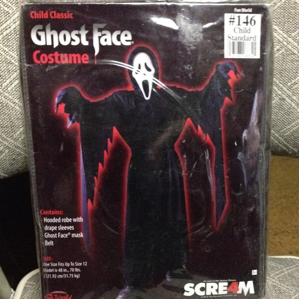 Child Classic Scream Ghost Face & Costume